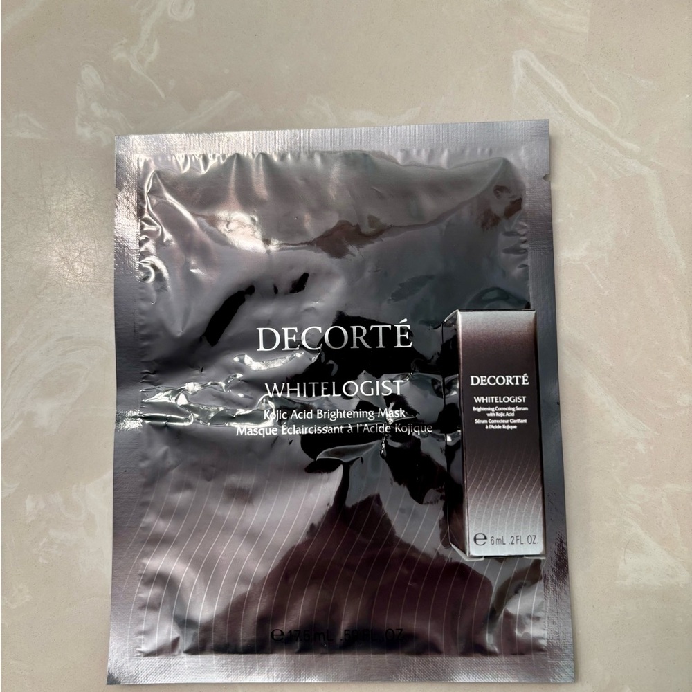 Decorté Whitelogist Brightening Mask & sample of brightening correcting serum